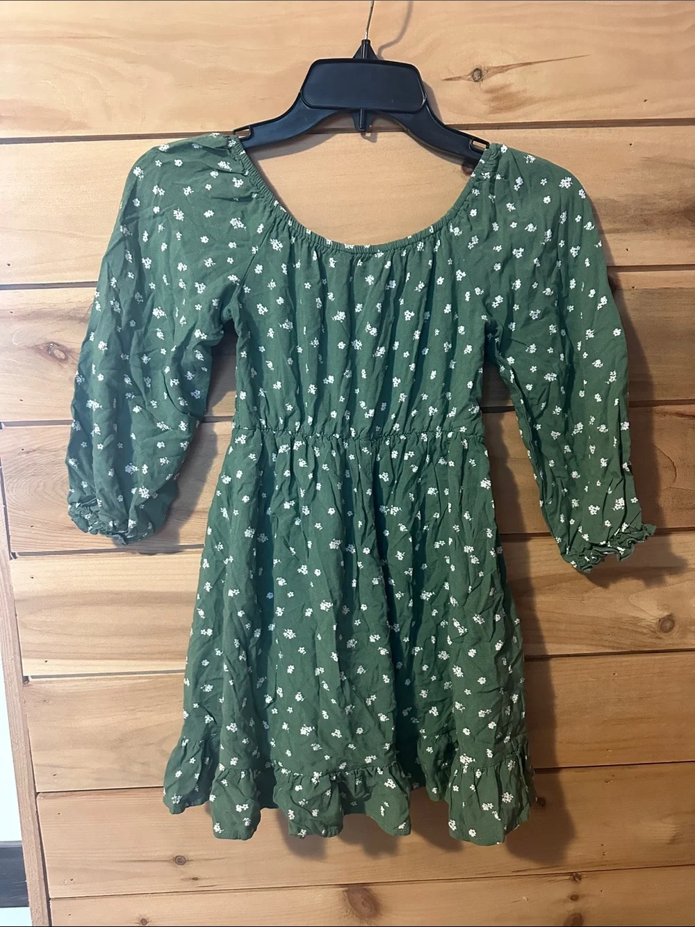 Market & Spruce Girls Smocked Puff Long Sleeve Dress Size 8